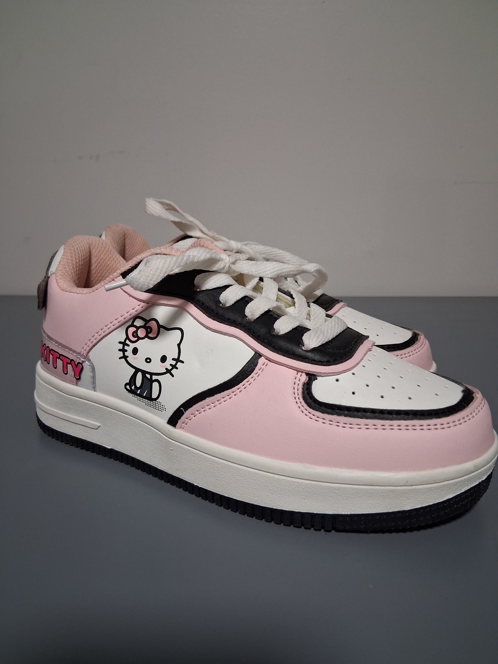 Hello Kitty Pink White Black Sneakers